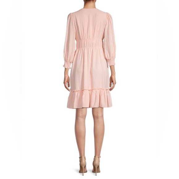 Calvin Klein crinkle gauze ruffle dress NWT size 4 - Picture 4 of 12